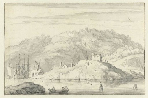 View of the harbour of Risör in Norway