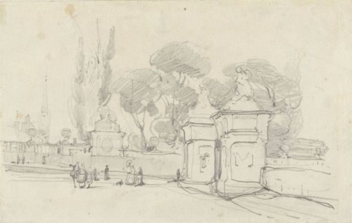 Entrance to the Park near the Royal Palace in Brussels