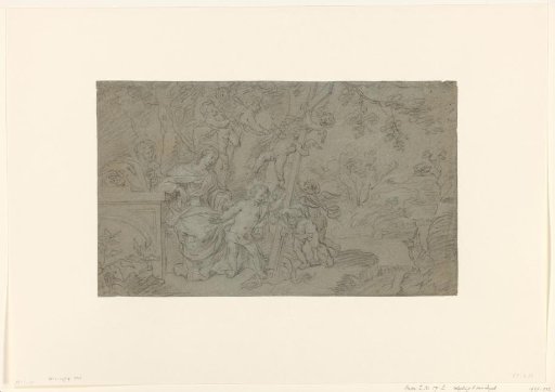 Holy Family in a Landscape with Angels