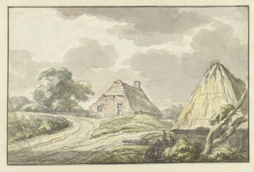 Farmhouse at the junction of a country road