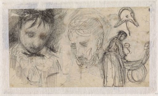 Several sketches of figures