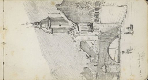 Gate of the Bridge over the Neckar at Heidelberg