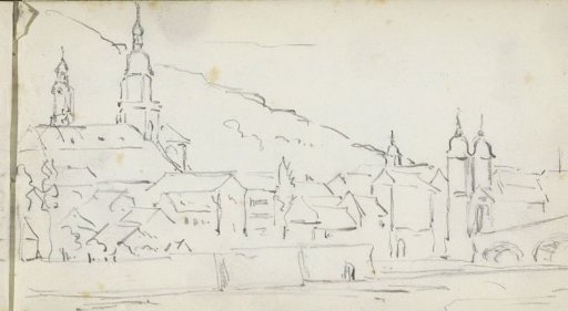 View of Heidelberg on the Neckar