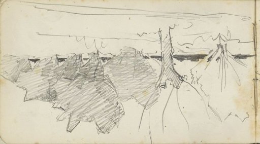 Landscape with pollarded willows