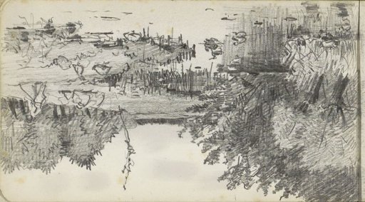 Man spitting by the water