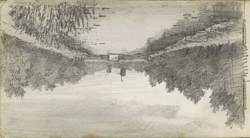 Landscape with water and mills at Breukelen