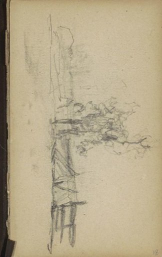 Fence and tree in a meadow