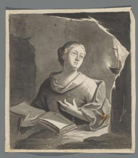 Woman with a Book by Candlelight