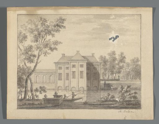 House by the Water with Two Fishermen in the Foreground