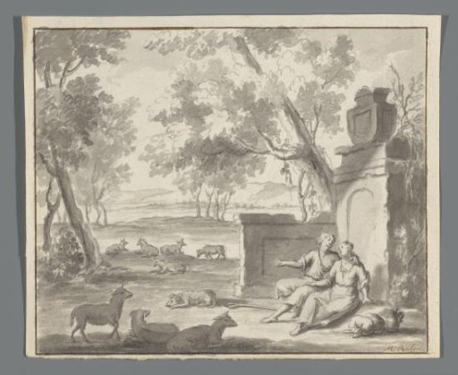 Shepherds with Sheep