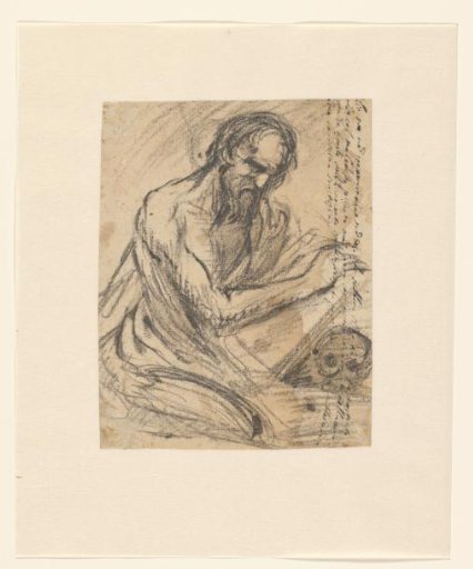 Saint Jerome, Writing in a Book Held Above a Skull