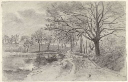 Landscape with a stream