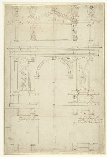Design for a triumphal arch