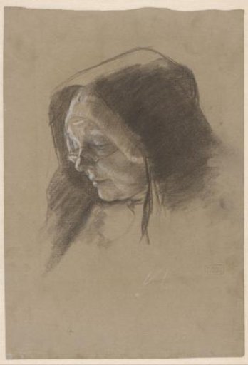 Peasant woman with cap and veil