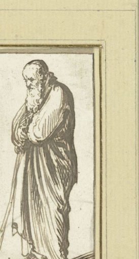 Old man in a long robe