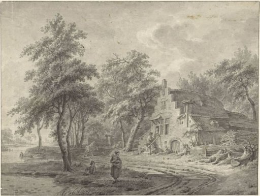 Farmhouse on a country road