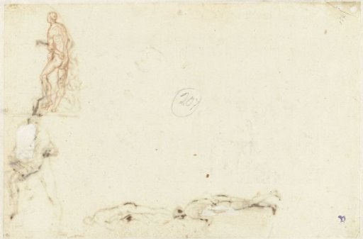 Standing figure to the left