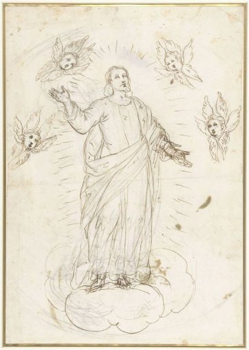 Ascension of Christ Surrounded by Cherubim