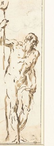 Standing Hercules, leaning on his club
