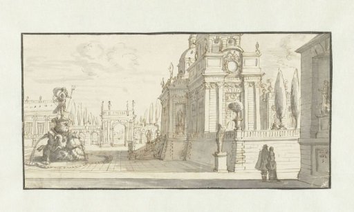 Square in front of a Renaissance palace