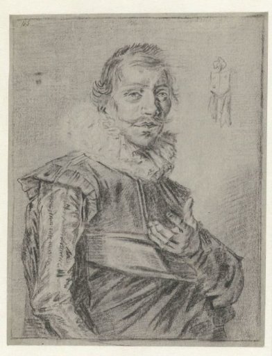 Portrait of a young man with hand extended