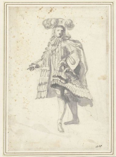 Sketch for the figure of William III (?)
