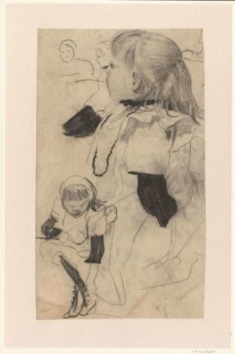 Studies of a young girl