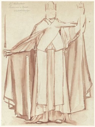 Preliminary Study for the First Bossche Wall: Emperor Frederick Barbarossa