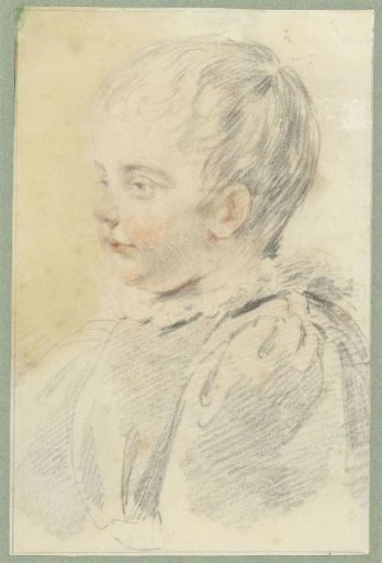 Child portrait in 17th-century dress, bust to the left