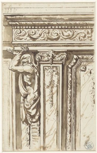 Design for the paneling and decoration of a hall