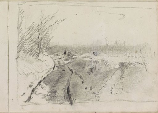 Landscape with a ditch
