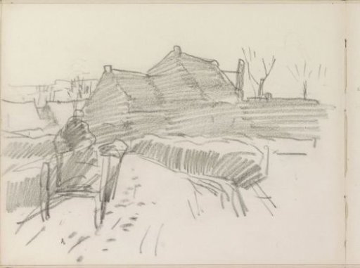 Path to a group of rural dwellings