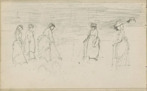Women playing croquet