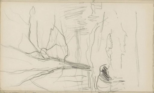 Landscape with a tree and a cow