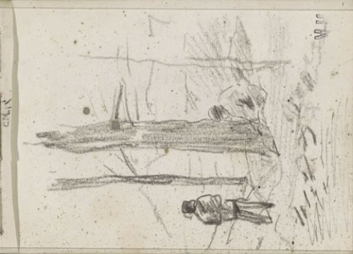 Two woodcutters beside a tree