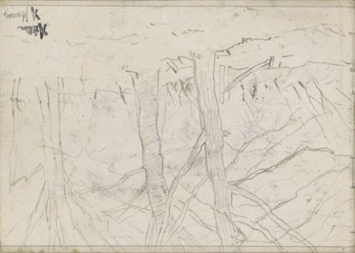Landscape with Trees and a Fence