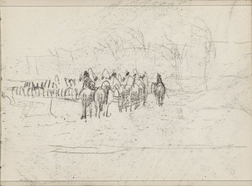 Group of Horsemen on a Path