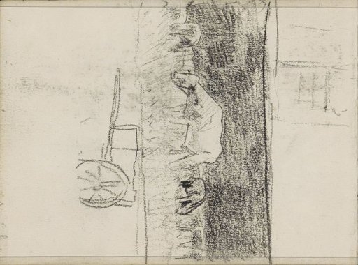 Three Cows in a Meadow and a Handcart