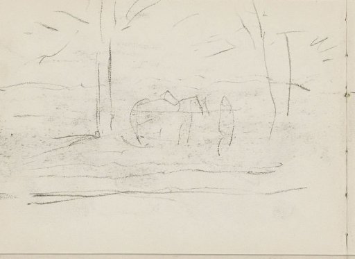Animal Between Two Trees