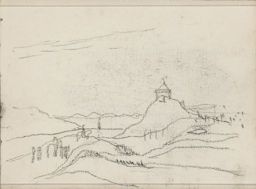 Landscape with Figures and a Tower on a Hill