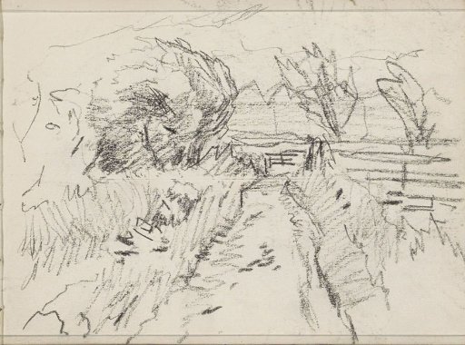 Ditch in a landscape