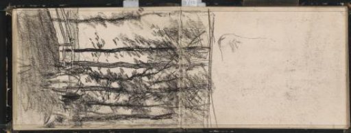 Landscape with a Row of Trees and a Fence