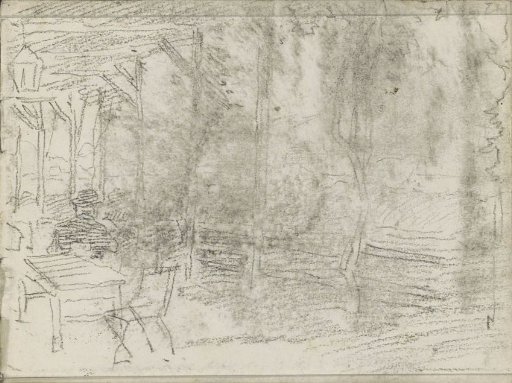 Man on a terrace