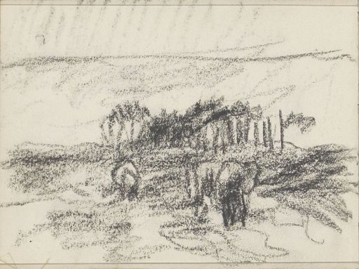 Farmer's cart in a field