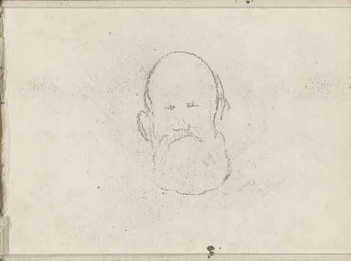 Head of a man with a beard