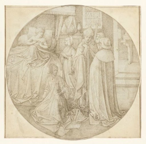 Herkinbald lies in bed and receives the bishop