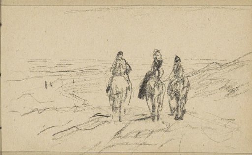 Three Riders in the Dunes