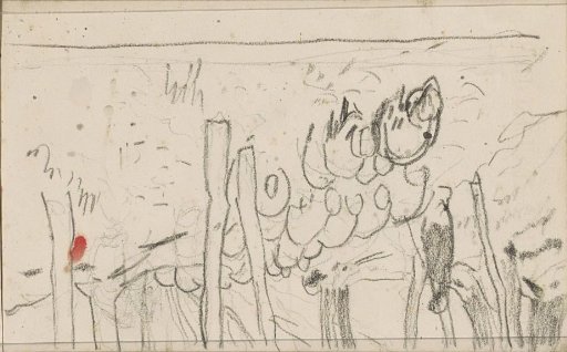 Shepherd with a Flock of Sheep Among the Trees