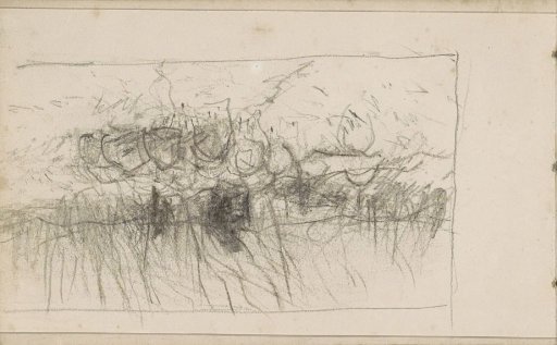 Flock of Sheep by a Fence