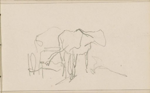 Horse Harnessed to a Cart